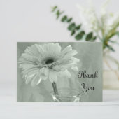 Bleke groene gekleurde draak Dank je wel, foto's, Bedankkaart (Staand voorkant)