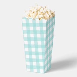 Bleke Groene Gingham Plaid Party Favoriet Popcorn  Bedankdoosjes