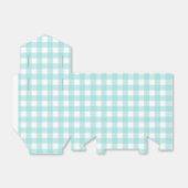 Bleke Groene Gingham Plaid Tent Party Favoriet Cad Bedankdoosjes (Uitgevouwen)