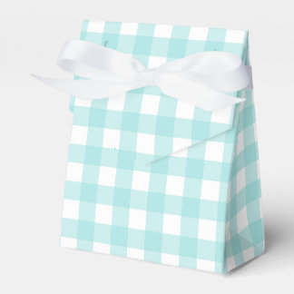 Bleke Groene Gingham Plaid Tent Party Favoriet Cad Bedankdoosjes