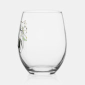 bleke groene gomblad ontworpen Drinkware Set Wijnglas Zonder Voet (Links)