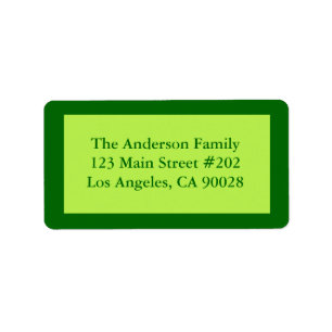 Bleke groene grens etiket