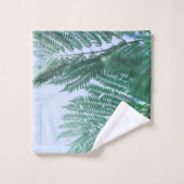 Bleke groene Jacaranda-boom verliest patroonpatroo Bad Handdoek (Wasdoekje)