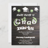 Bleke groene onduidelijke tekst voor Afstuderen Ho Kaart (Voorkant)