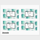 Bleke groene palm dank u bruiloft geschenk Sticker (Vel)