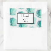 Bleke groene palm dank u bruiloft geschenk Sticker (Tas)