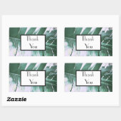 Bleke groene palm dank u bruiloft geschenk Sticker (Vel)