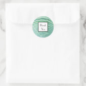 Bleke groene palm dank u bruiloft geschenk Sticker (Tas)