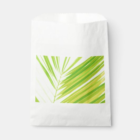 Bleke groene palmbladeren bedankzakje (Voorkant)
