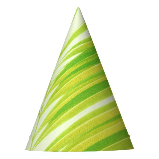 Bleke groene palmbladeren feesthoedjes (Voorkant)