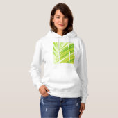 Bleke groene palmbladeren hoodie (Voorkant volledig)