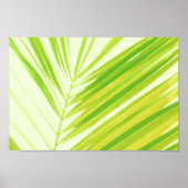 Bleke groene palmbladeren met pasta's poster (Voorkant)