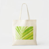 Bleke groene palmbladeren tote bag (Voorkant)