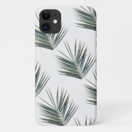 Bleke groene palmboom Leaf iPhone 11 Hoesje