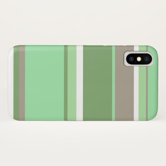 Bleke groene strepen Case-Mate iPhone case (Achterkant (horizontaal))