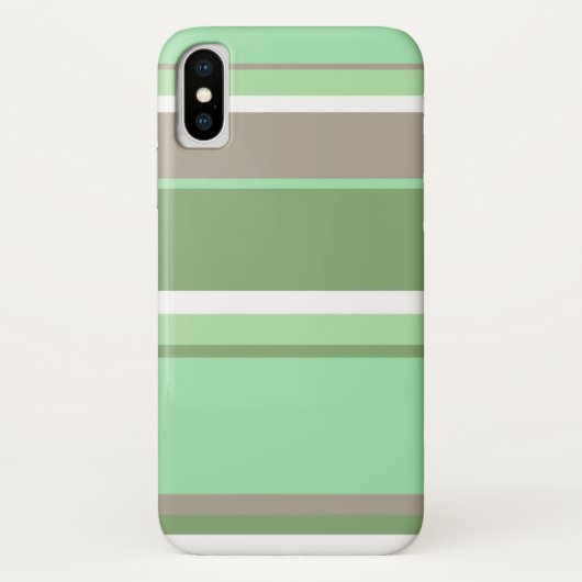 Bleke groene strepen Case-Mate iPhone case (Achterkant)
