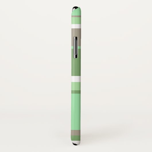Bleke groene strepen Case-Mate iPhone case (Achterkant / rechts)