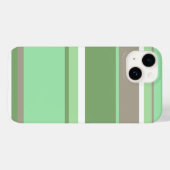 Bleke groene strepen Case-Mate iPhone case (Achterkant (horizontaal))