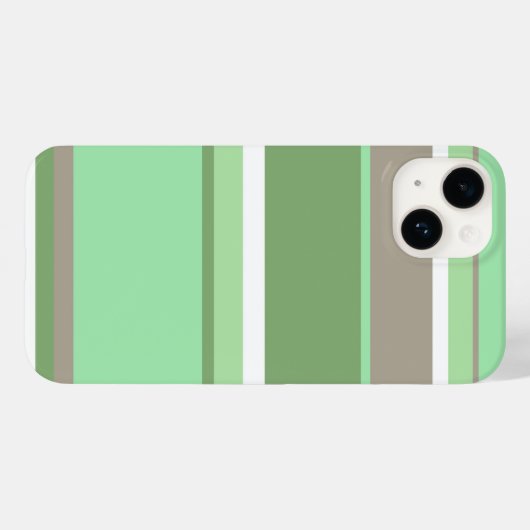 Bleke groene strepen Case-Mate iPhone case (Achterkant (horizontaal))