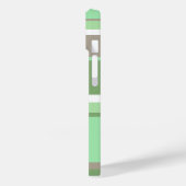 Bleke groene strepen Case-Mate iPhone case (Achterkant / Links)