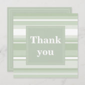 Bleke groene strepen dank u uw kaart (Voorkant / Achterkant)