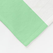 Bleke groene strepen fleece deken (Hoek)