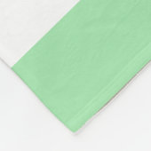 Bleke groene strepen fleece deken (Hoek)
