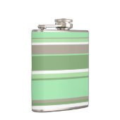 Bleke groene strepen heupfles (Rechts)