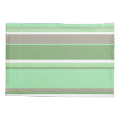 Bleke groene strepen kussensloop (Achterkant)