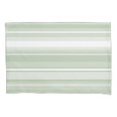 Bleke groene strepen kussensloop (Voorkant)