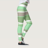 Bleke groene strepen leggings (Rechts)