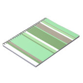 Bleke groene strepen notitieboek (Linkerzijde)