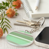 Bleke groene strepen sleutelhanger (Voorkant Rechts)