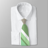 Bleke groene strepen stropdas (Gebonden)