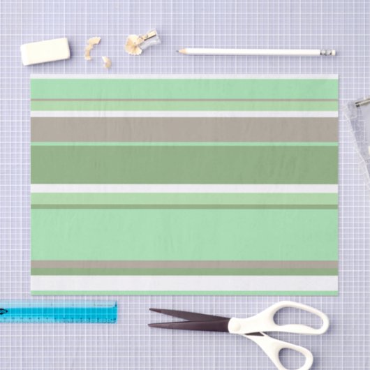 Bleke groene strepen tissuepapier (Craft)