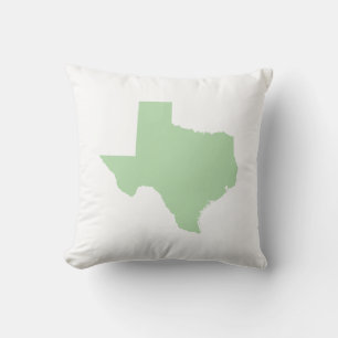 Bleke groene texas kussen