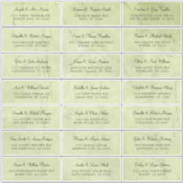 Bleke groene thee Individuele Adresetiketten Sticker