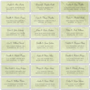 Bleke groene thee Individuele Adresetiketten Sticker