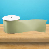 Bleke, groene, vaste kleur grosgrain lint