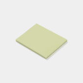 Bleke, groene, vaste kleur post-it® notes (Schuin)