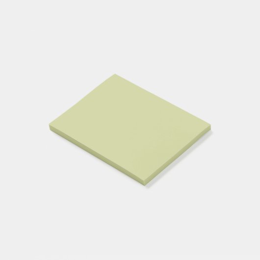 Bleke, groene, vaste kleur post-it® notes (Schuin)