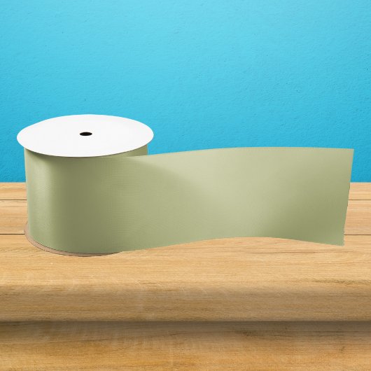 Bleke, groene, vaste kleur satijnen lint