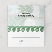 Bleke groene winterkloon Waterverf Plaatskaartje (Buitenkant ongevouwen)