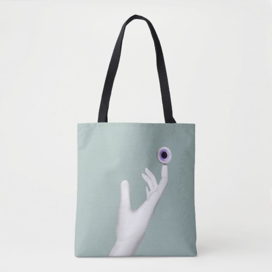 Bleke hand met oog tote bag (Voorkant)