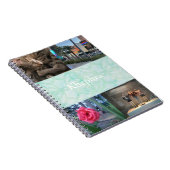 Bleke Jade Batik Collage en Naam Notitieboek (Rechterzijde)
