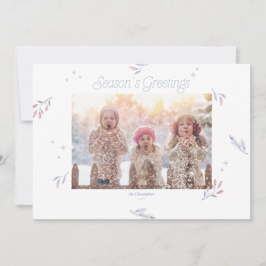 Bleke kerstfeestdag in de winter (Voorkant)