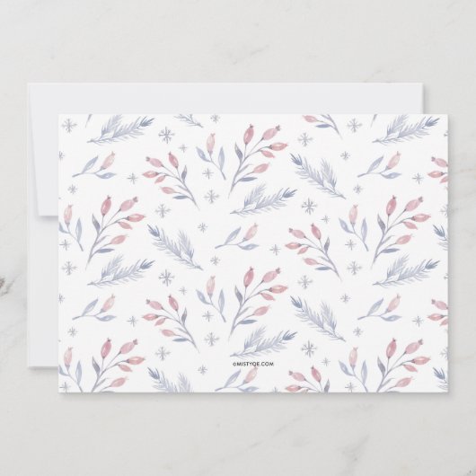 Bleke kerstfeestdag in de winter (Achterkant)