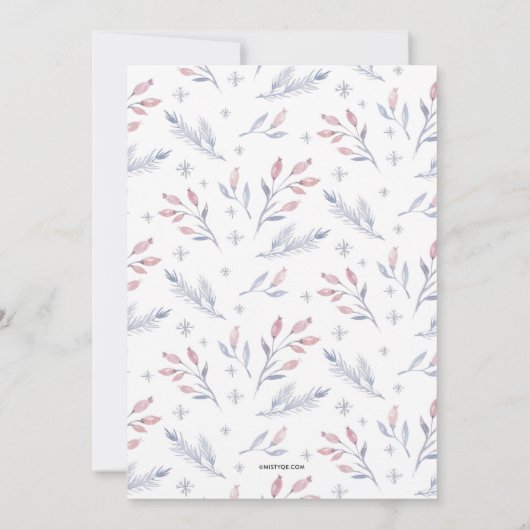 Bleke kerstfeestdag in de winter (Achterkant)