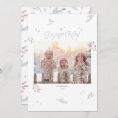 Bleke kerstfeestdag in de winter (Voorkant / Achterkant)