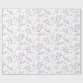 Bleke kerstfeestdag in de winter cadeaupapier (Vlak)